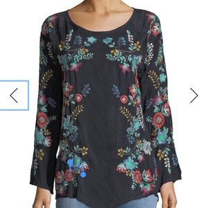 Johnny Was Kikimu Embroidered Georgette